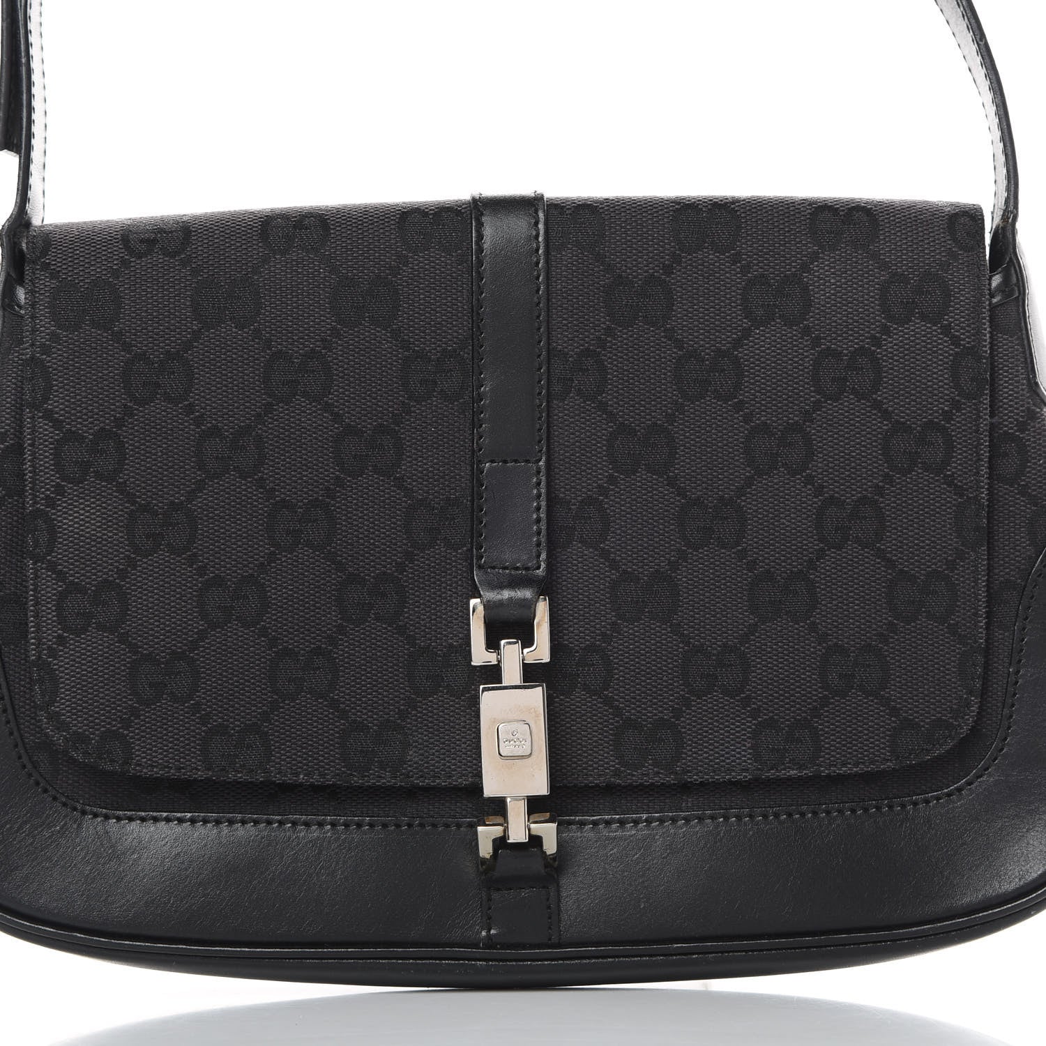 Gucci Monogram Small Jackie O Hobo Black 8 of 14
