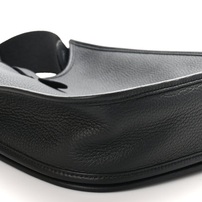 Hermes Taurillon Clemence EVELYNE III PM Black 9 of 11
