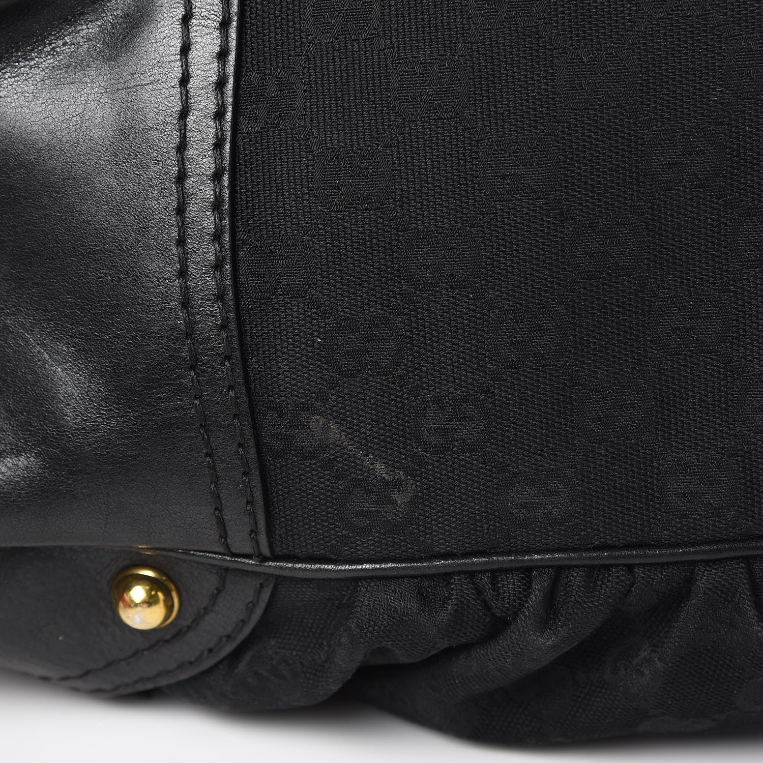 Gucci Monogram Large Jockey Hobo Black 14 of 17
