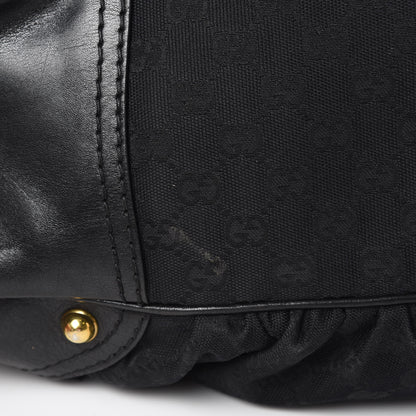 Gucci Monogram Large Jockey Hobo Black 14 of 17