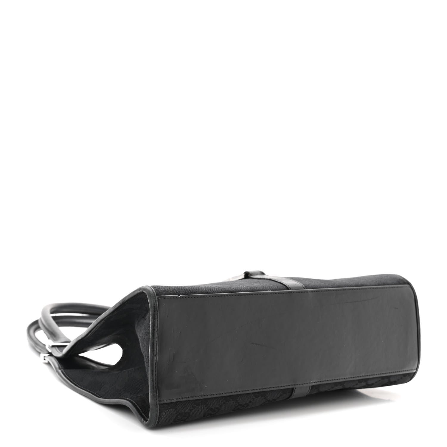 Gucci Monogram Bardot Shoulder Bag Black 4 of 10