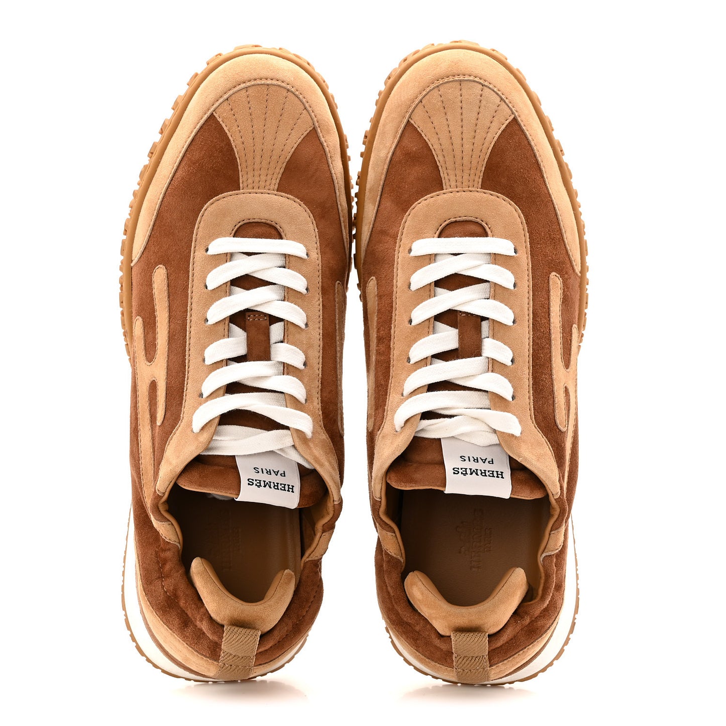 Suede Goatskin Mens Jet Sneakers 43 Brun Amourette Miel