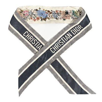 Christian Dior Silk Floral Mitzah Scarf Multicolor 1 of 3