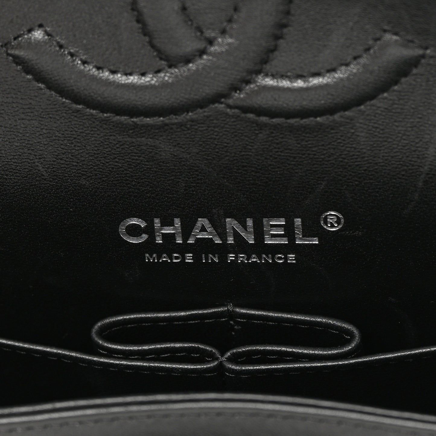 Lambskin Quilted Medium Double Flap So Black