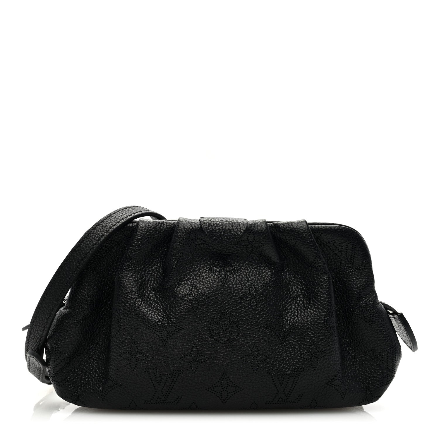 Louis Vuitton LOUIS VUITTON Mahina Scala Mini Pouch Black 1 of 8