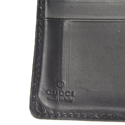 Gucci Guccissima Bi-Fold Wallet Black 6 of 6