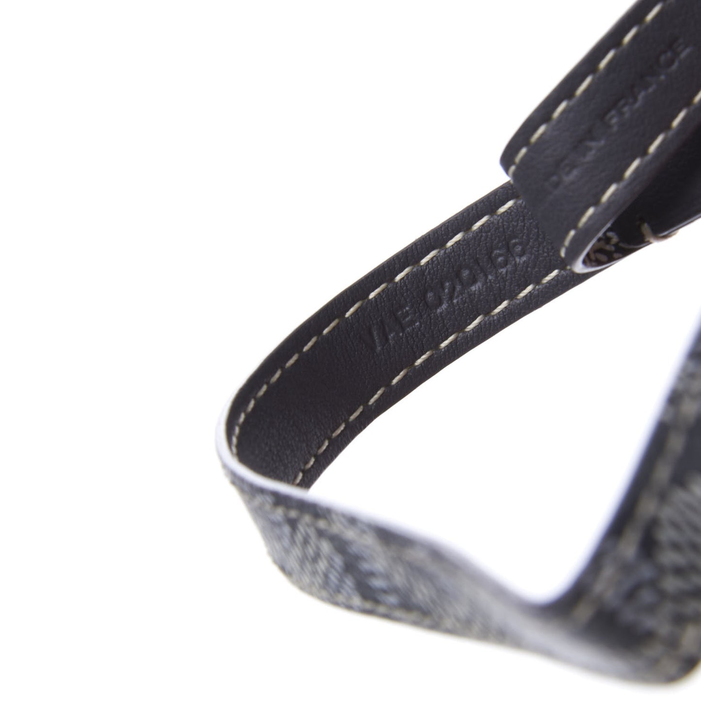 Goyardine Sesame Key Holder Grey