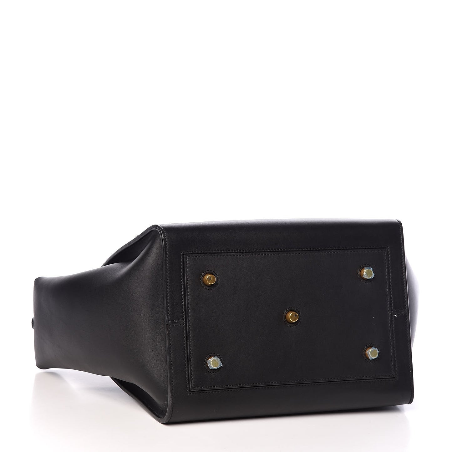 Smooth Calfskin Small Tie Knot Tote Black
