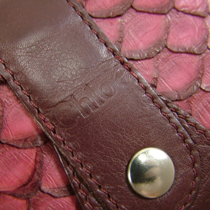 Chloe Python Silverado Wallet Raspberry 9 of 9