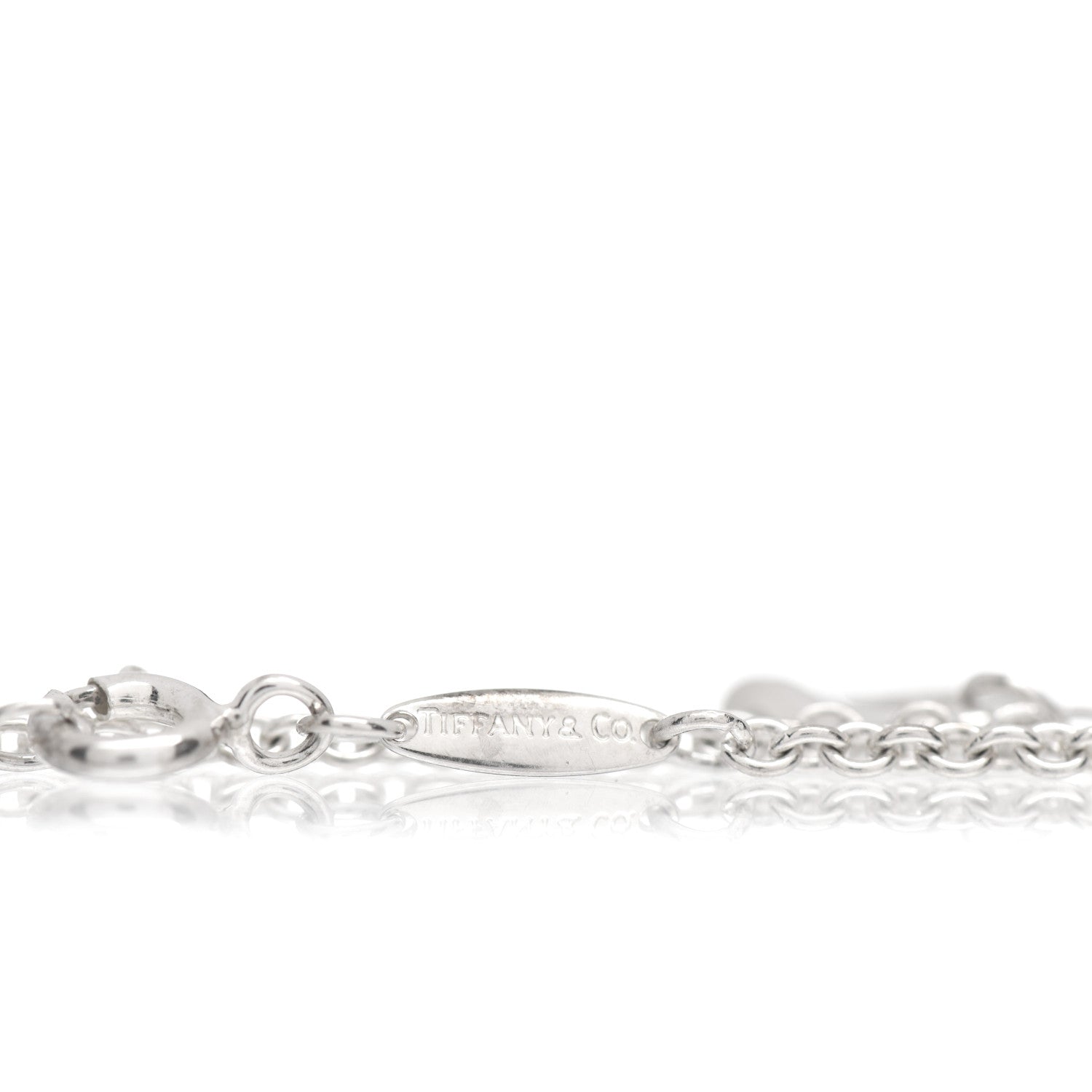 Tiffany Sterling Silver Elsa Peretti Open Heart Charm Bracelet 4 of 4