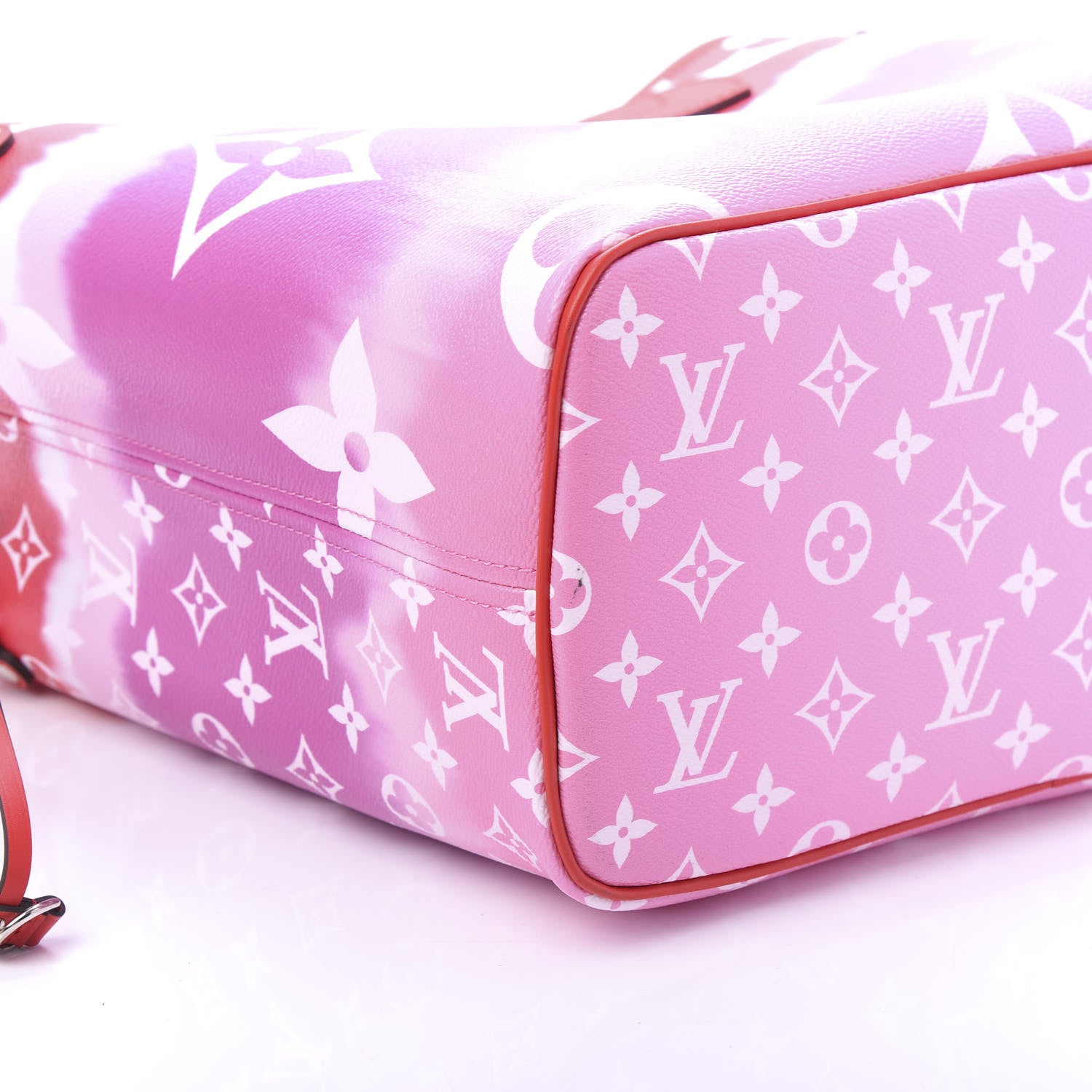 Louis Vuitton Monogram Escale Neverfull MM Rouge 10 of 11