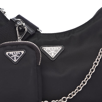 Prada Nylon Re-Edition 2005 Shoulder Bag Black 10 of 13