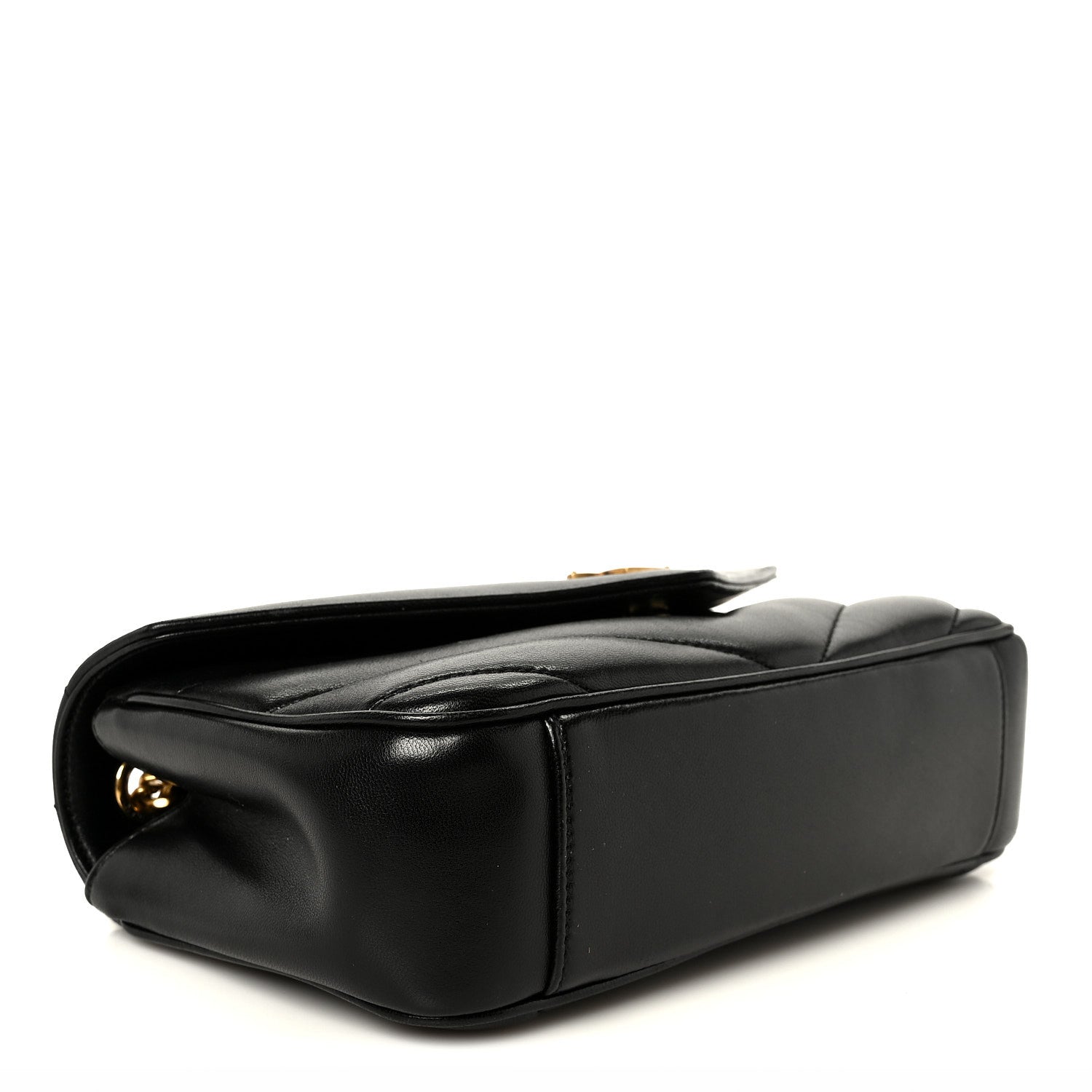Saint Laurent Lambskin Chevron Quilted Small LouLou Black 5 of 13