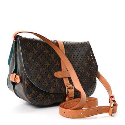 Louis Vuitton Monogram SC Flore Saumur Teal 3 of 9