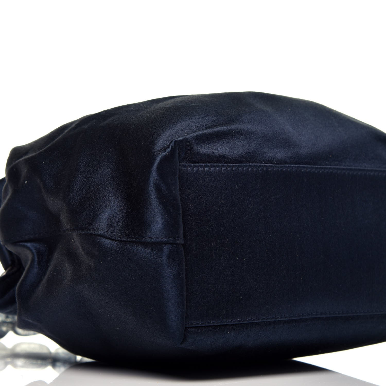 Christian Dior Satin Pearl Beaded Mini Maris Tote Blue 8 of 9