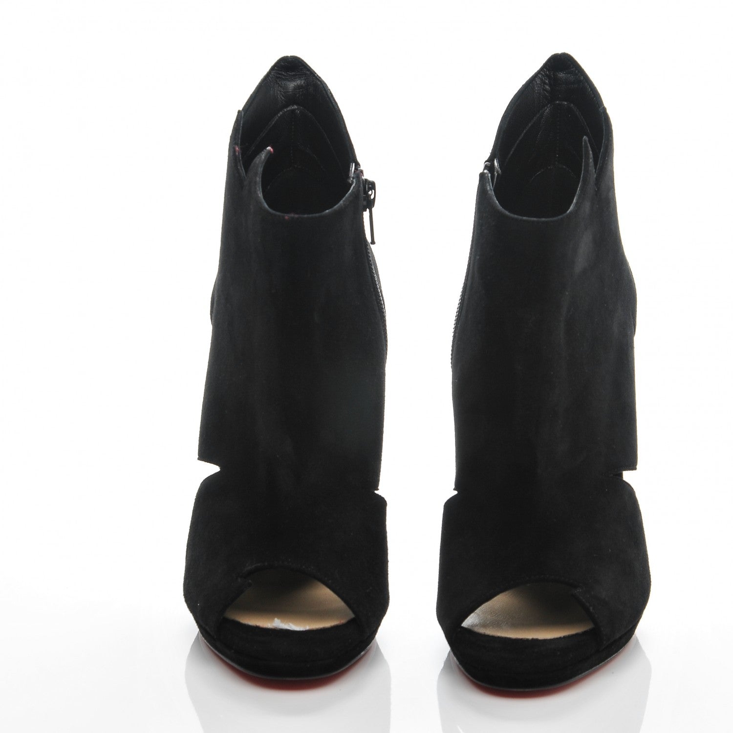 Christian Louboutin Veau Velours Belfeconica 120 Booties 39 Black 2 of 7