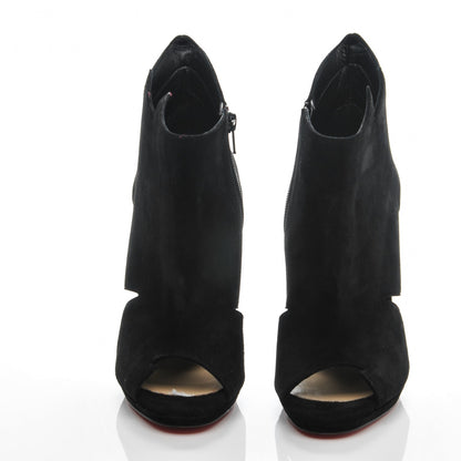 Christian Louboutin Veau Velours Belfeconica 120 Booties 39 Black 2 of 7