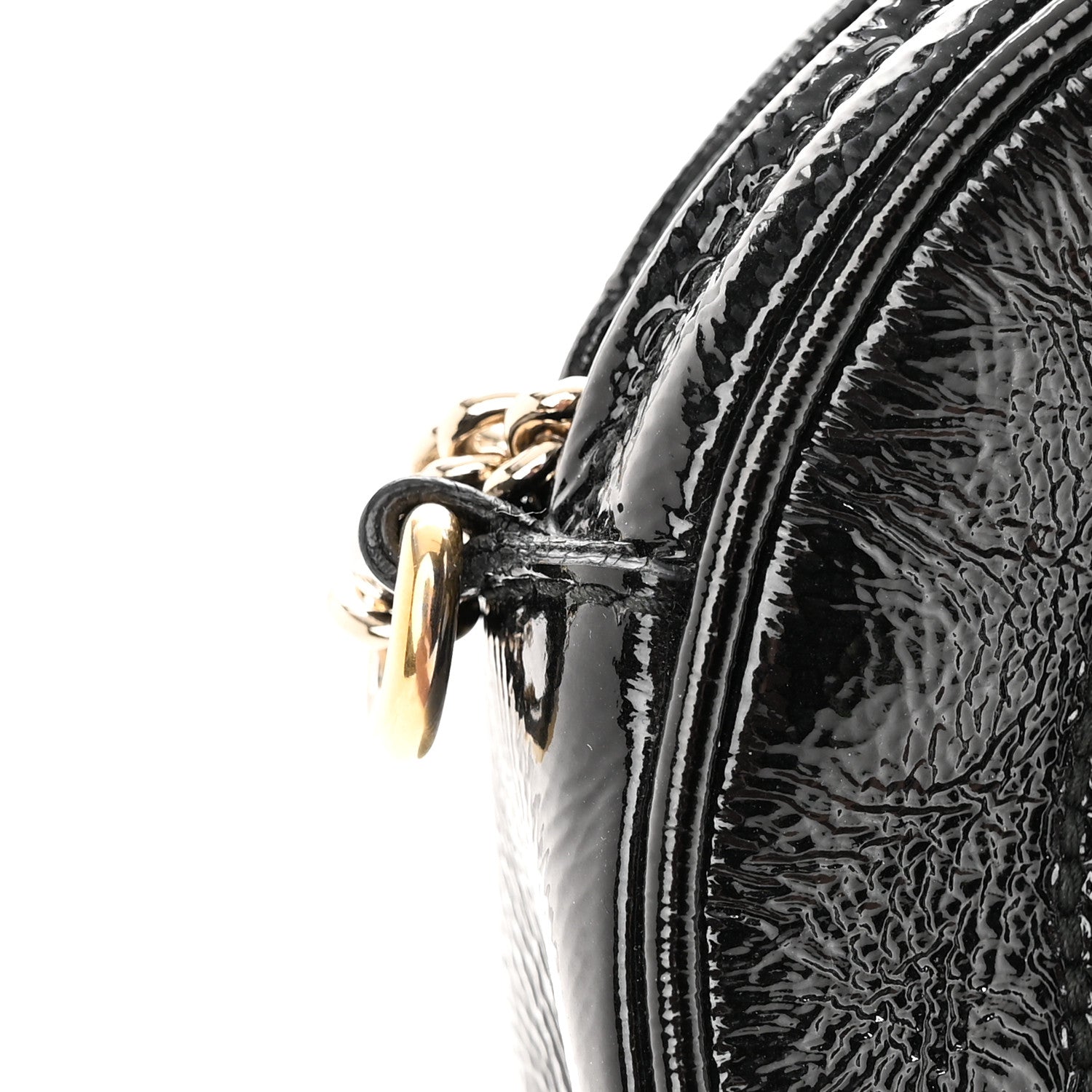 Gucci Patent Mini Soho Chain Bag Black 12 of 12