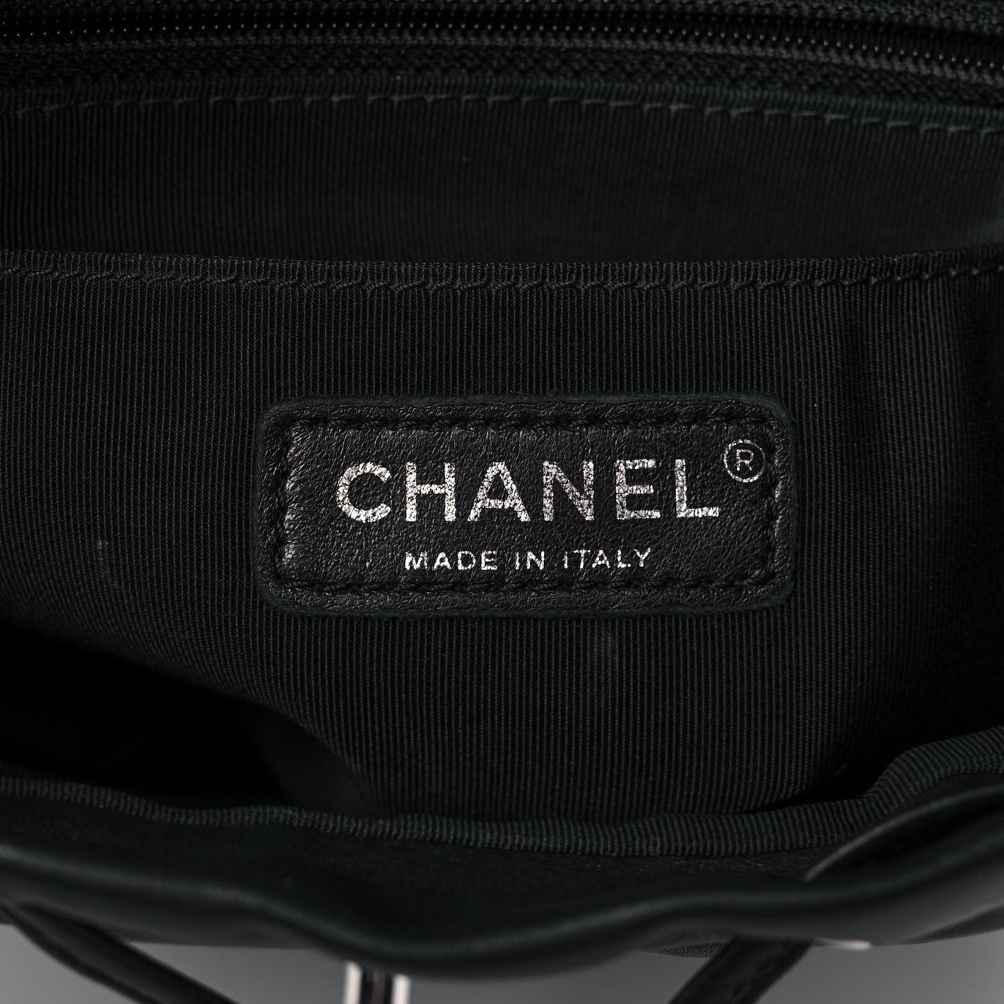 Calfskin Chevron Quilted Small Urban Spirit Backpack Black