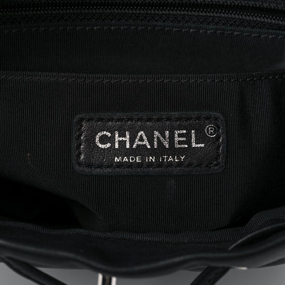 Chanel Calfskin Chevron Quilted Small Urban Spirit Backpack Black 8 of 11