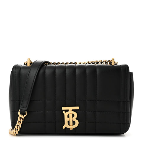 Lambskin Quilted Small Lola Bag Black