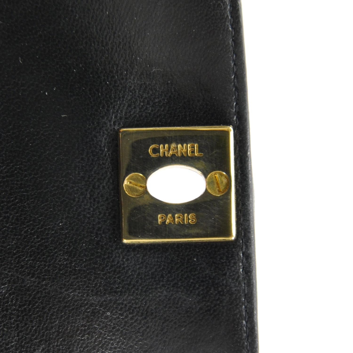 Chanel Lambskin Quilted Mini Flap Black 9 of 10