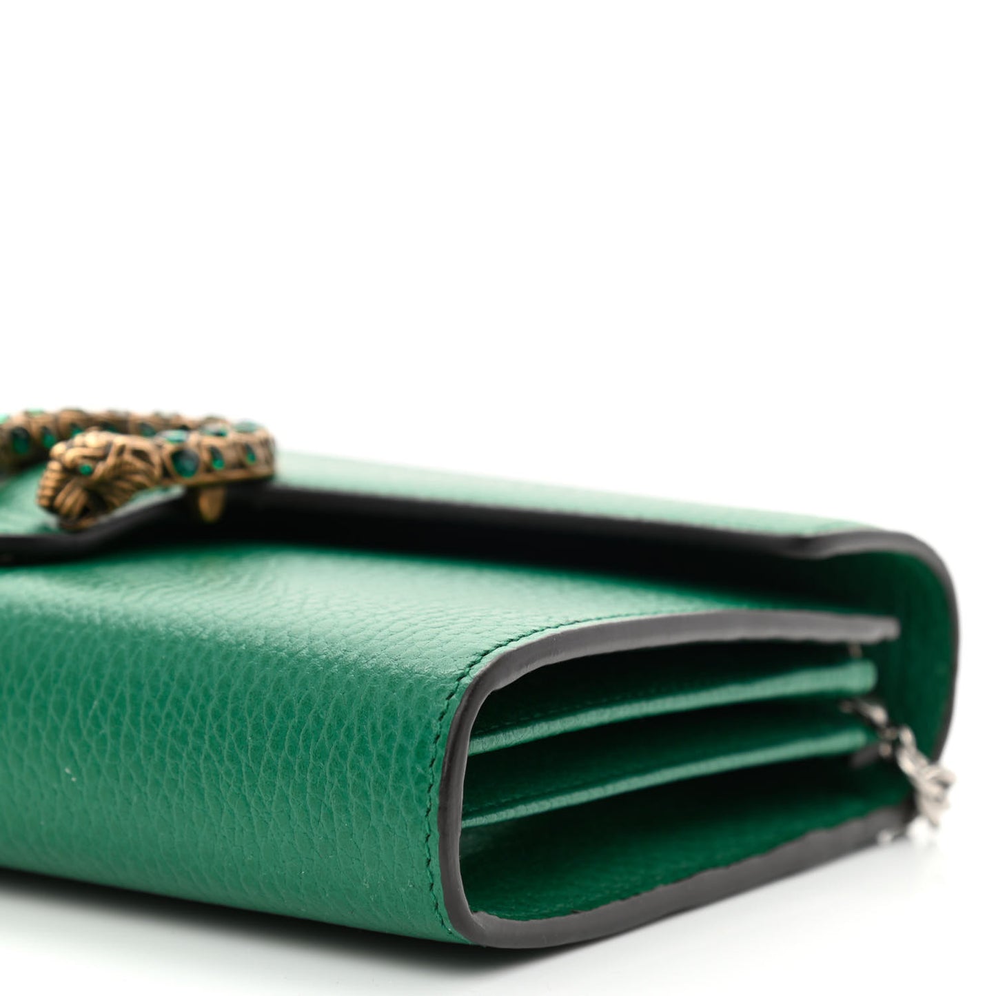 Calfskin Mini Dionysus Chain Wallet Emerald