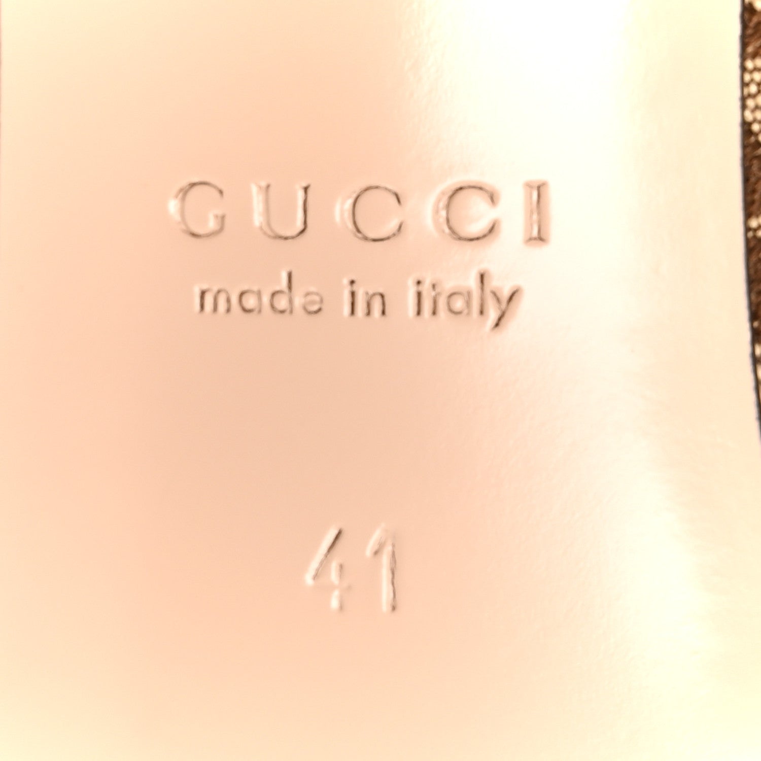 Gucci Canvas GG Monogram Horsebit Slingback Pumps 41 Beige Ebony Cocoa 7 of 9