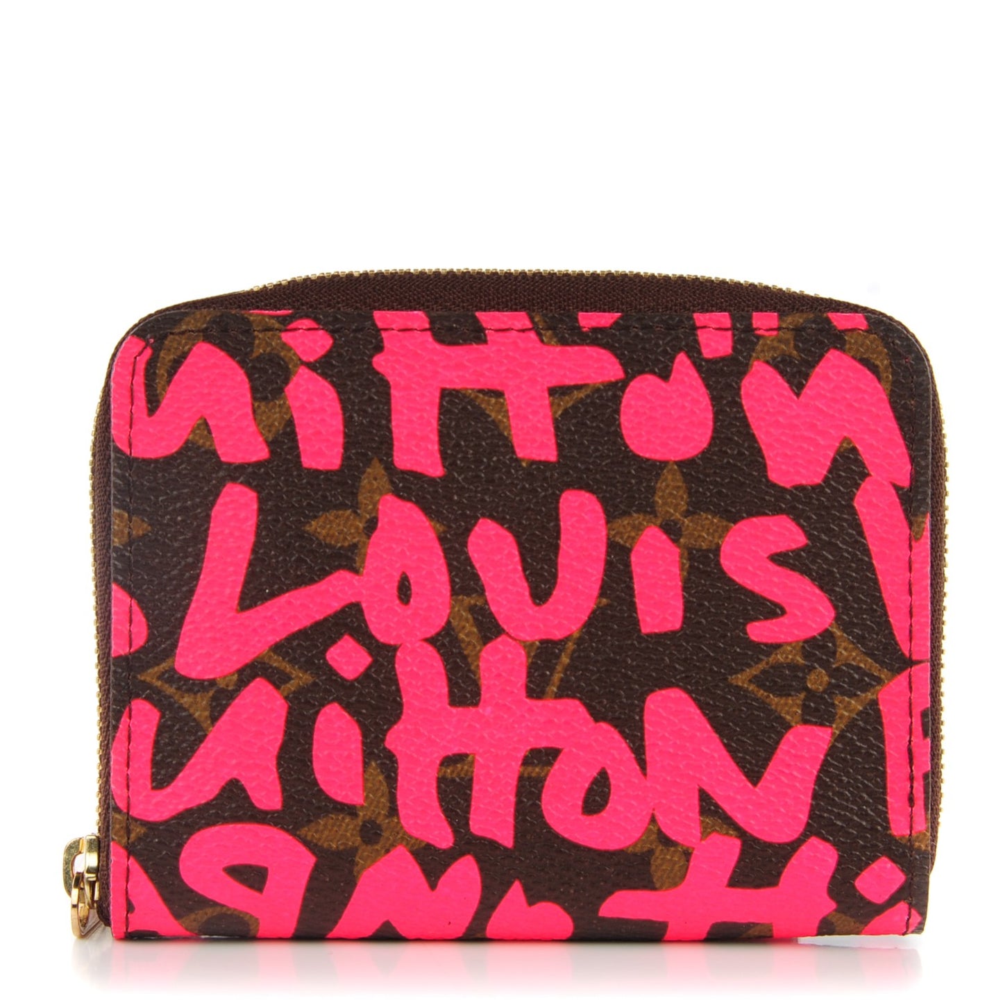 Monogram Graffiti Zippy Coin Purse Fuchsia