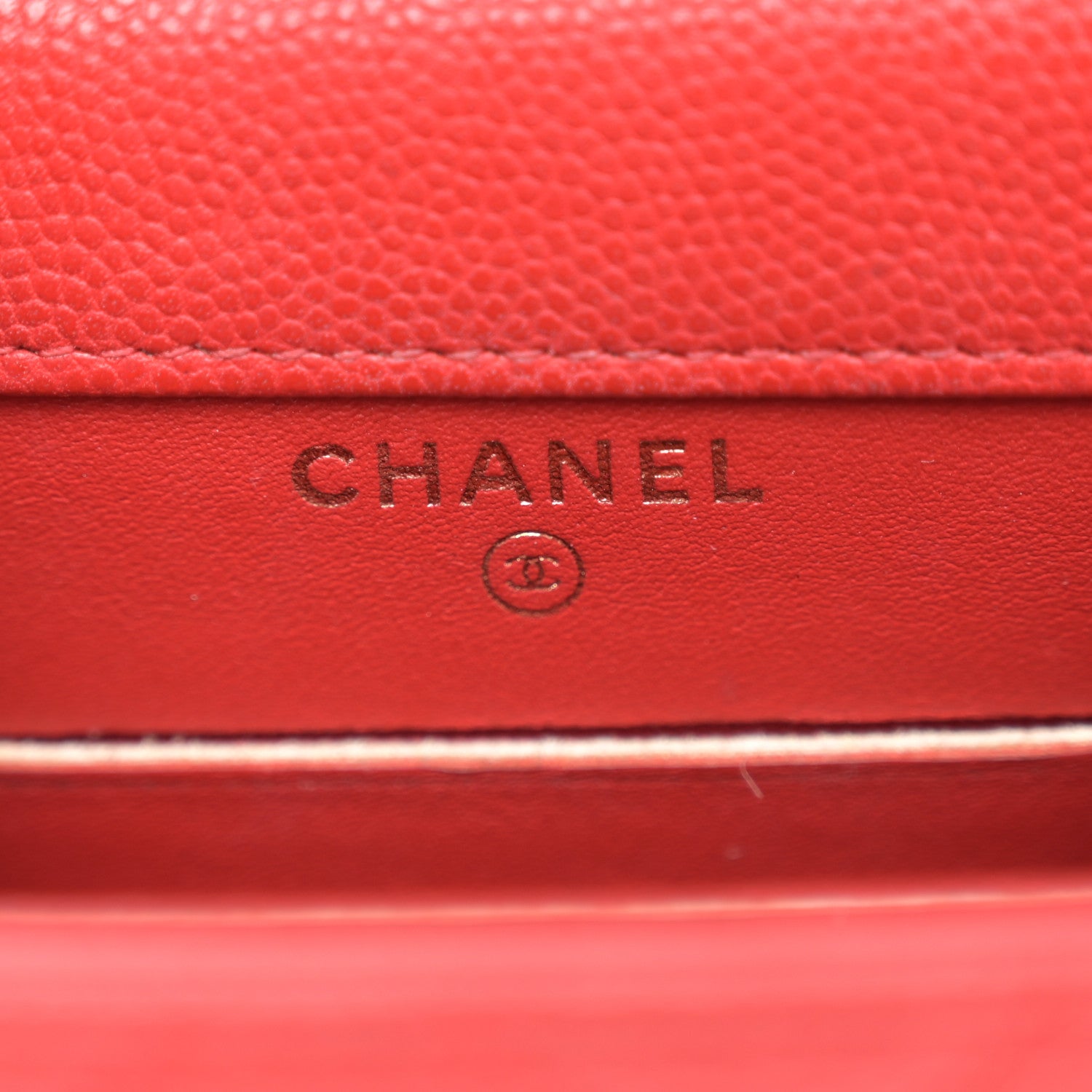 Chanel Caviar Quilted Golden Class Phone Holder Red 6 of 12