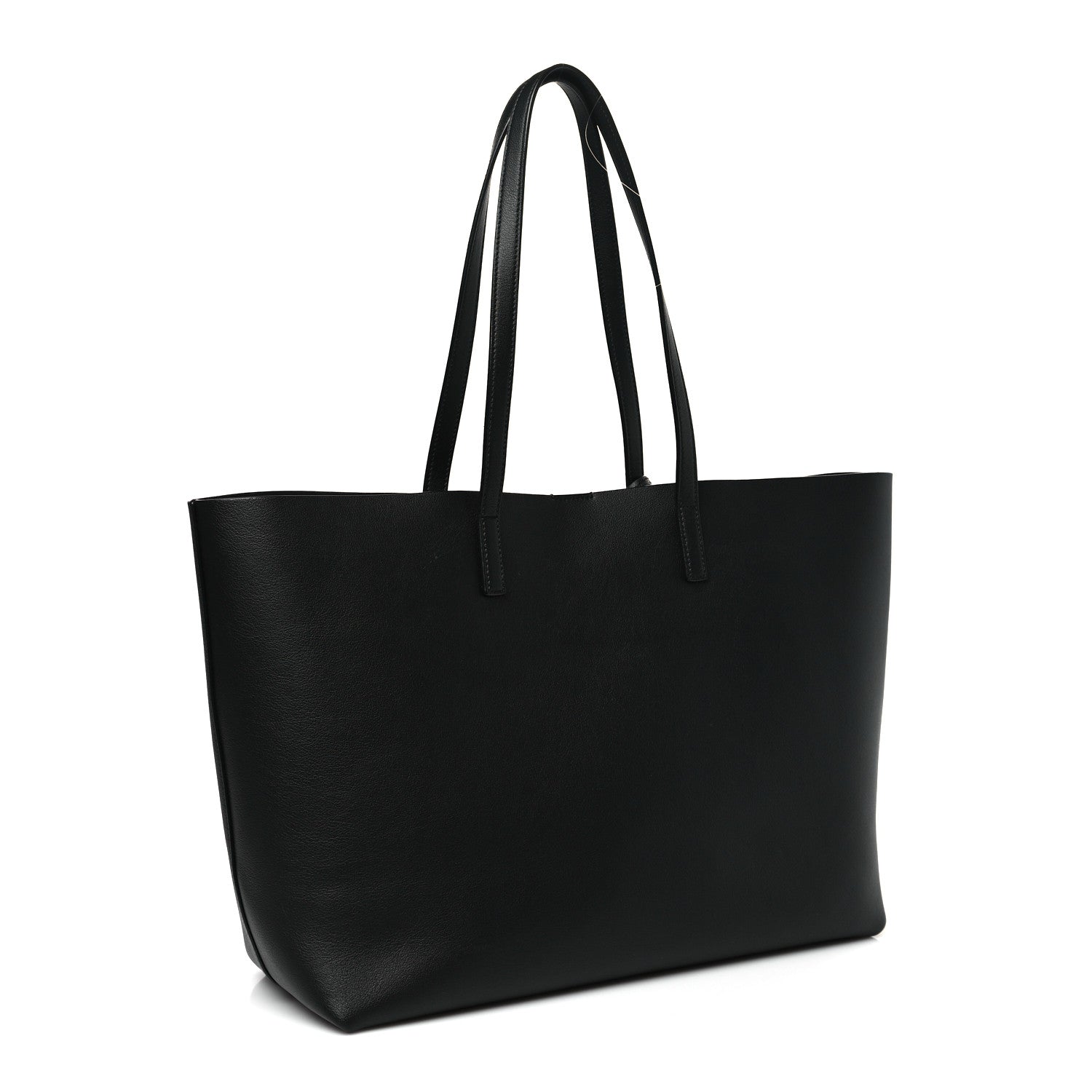 Saint Laurent Calfskin Large Shopping Tote Black 4 of 10