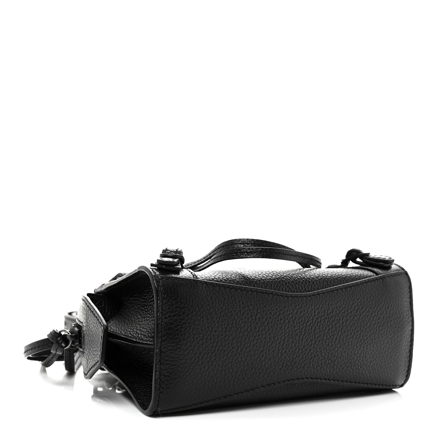 Balenciaga Grained Calfskin Neo Classic Black Hardware Nano City