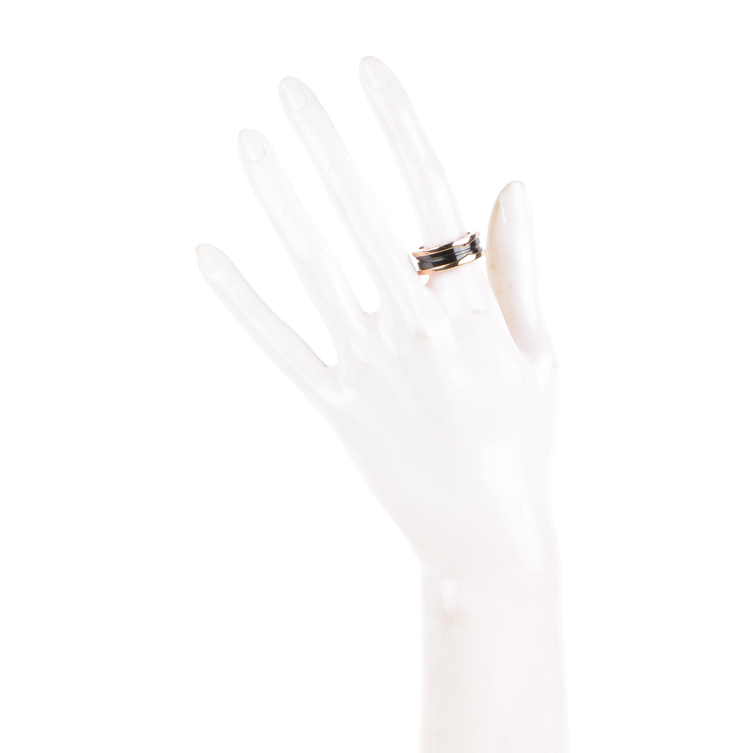 Bulgari 18K Rose Gold B.Zero1 3 Band Ring 55 7 2 of 6