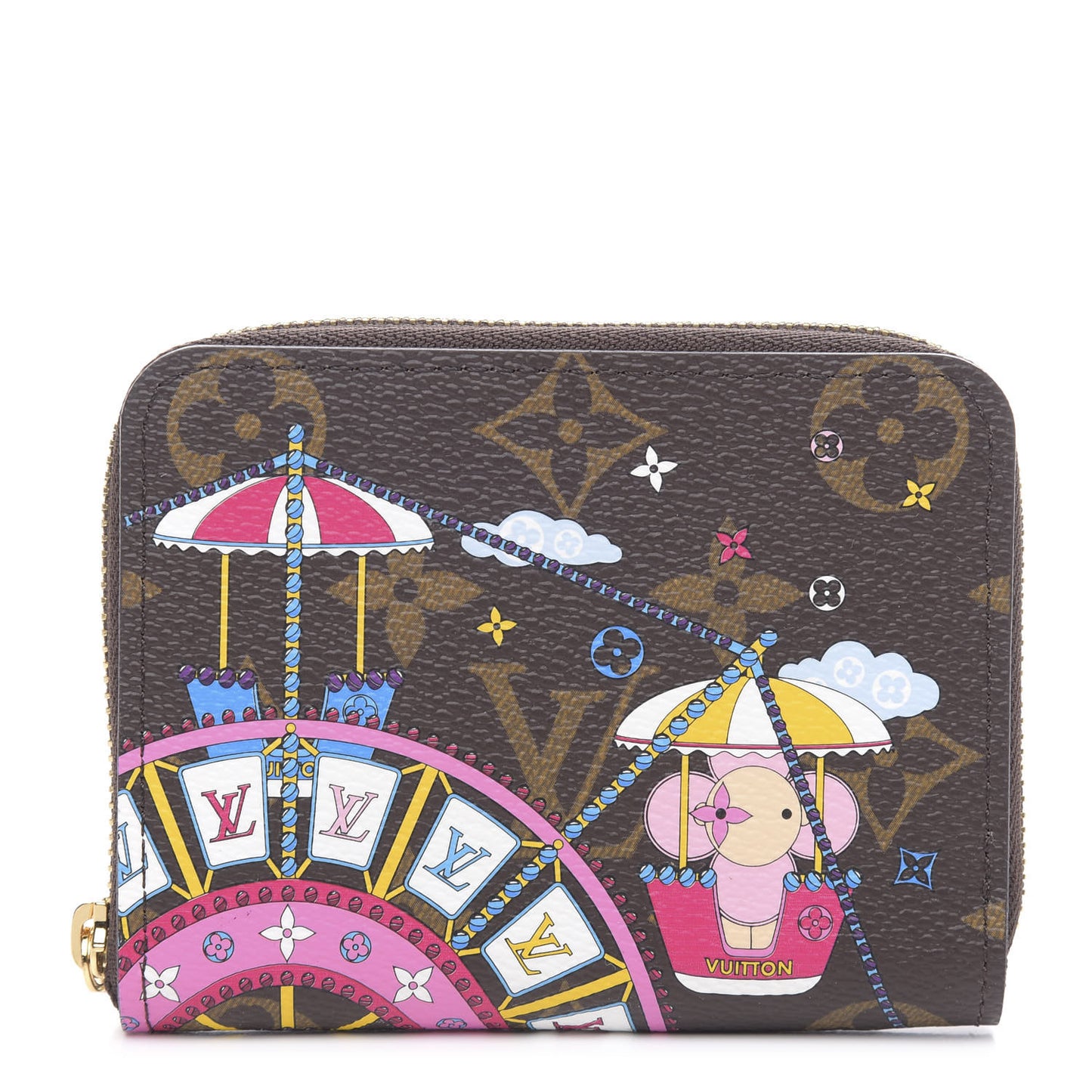 Monogram 2020 Christmas Animation Big Wheel Zippy Coin Purse Rose Ballerine