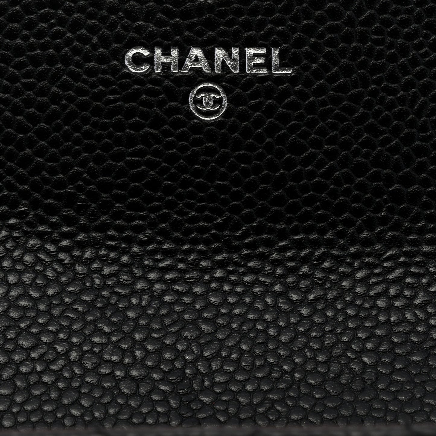 Caviar Quilted Large Gusset Flap Wallet Black