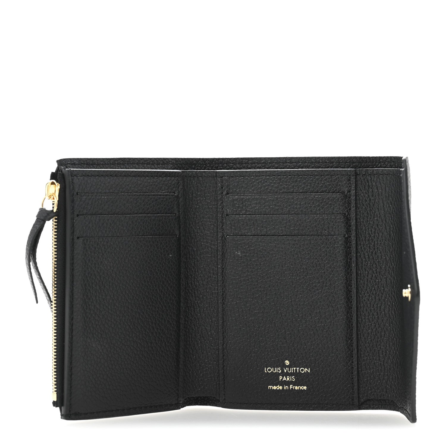 Louis Vuitton Empreinte Monogram Giant Victorine Wallet Black Beige 5 of 7
