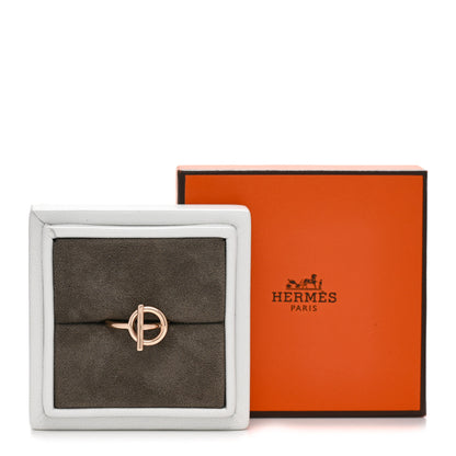 Hermes 18K Rose Gold PM Echappee Ring 51 5.75 6 of 6