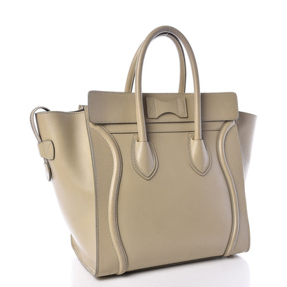 Celine Smooth Calfskin Mini Luggage Light Grey 3 of 31