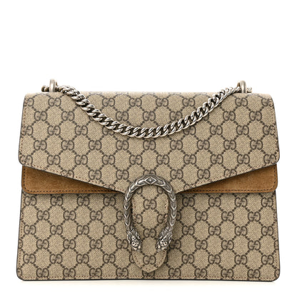 Gucci GG Supreme Monogram Medium Dionysus Shoulder Bag Taupe 1 of 16