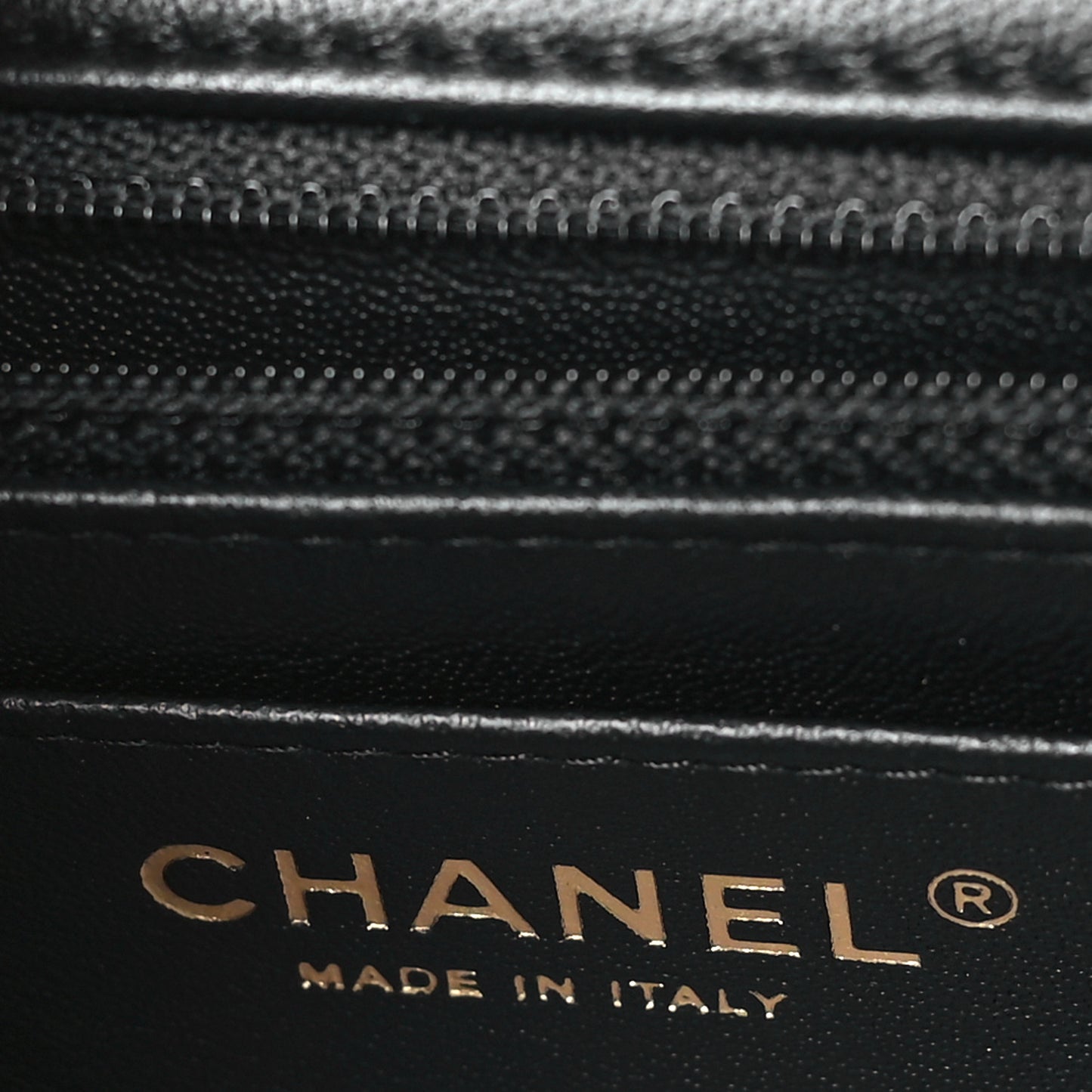 Lambskin Quilted Mini Rectangular Flap Black