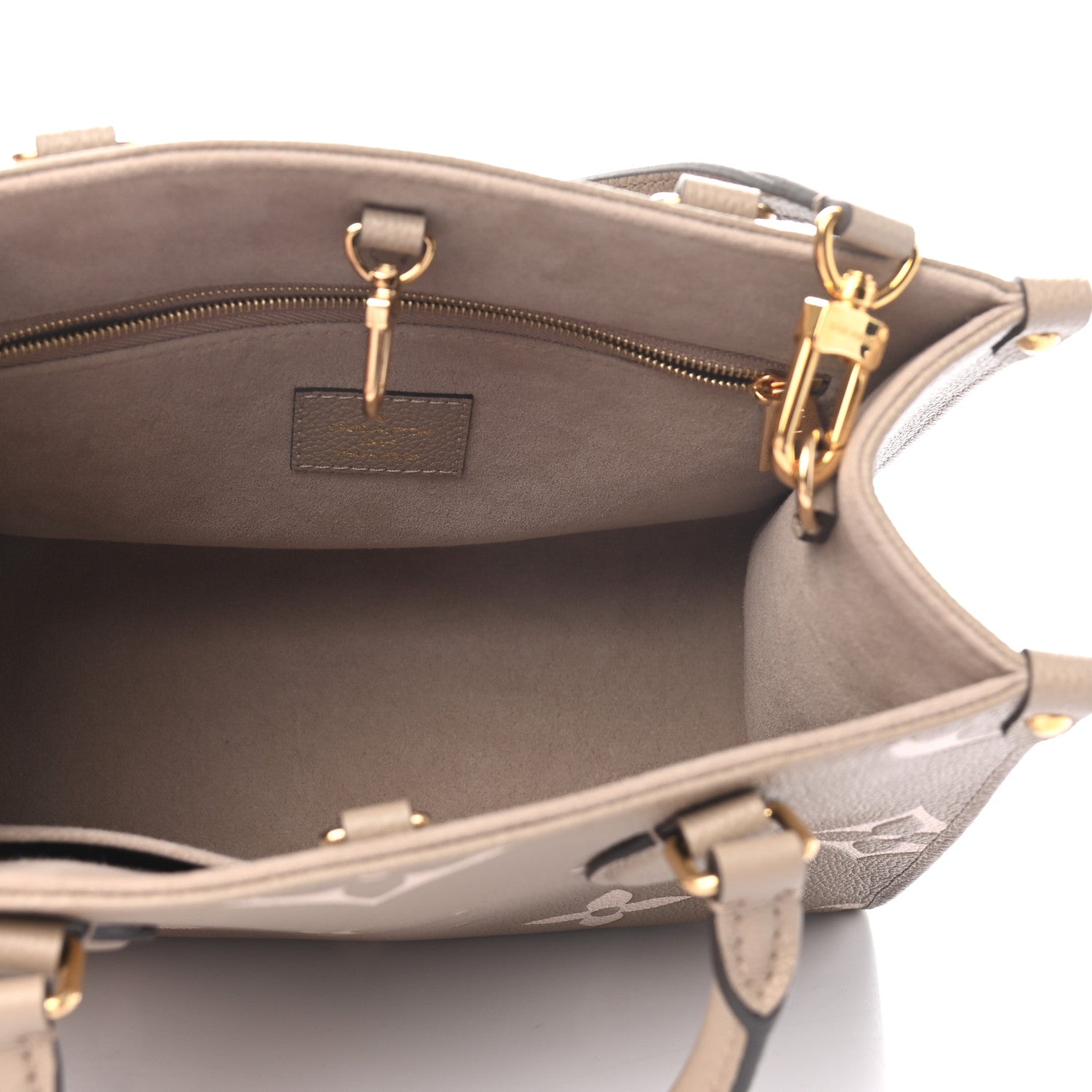 Louis Vuitton Empreinte Monogram Giant Onthego PM Tourterelle Creme 5 of 8