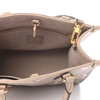 Louis Vuitton Empreinte Monogram Giant Onthego PM Tourterelle Creme 5 of 8
