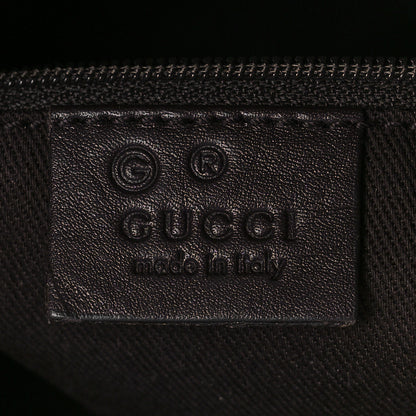 Gucci Monogram Signature Hobo Shoulder Bag Dark Brown 5 of 10