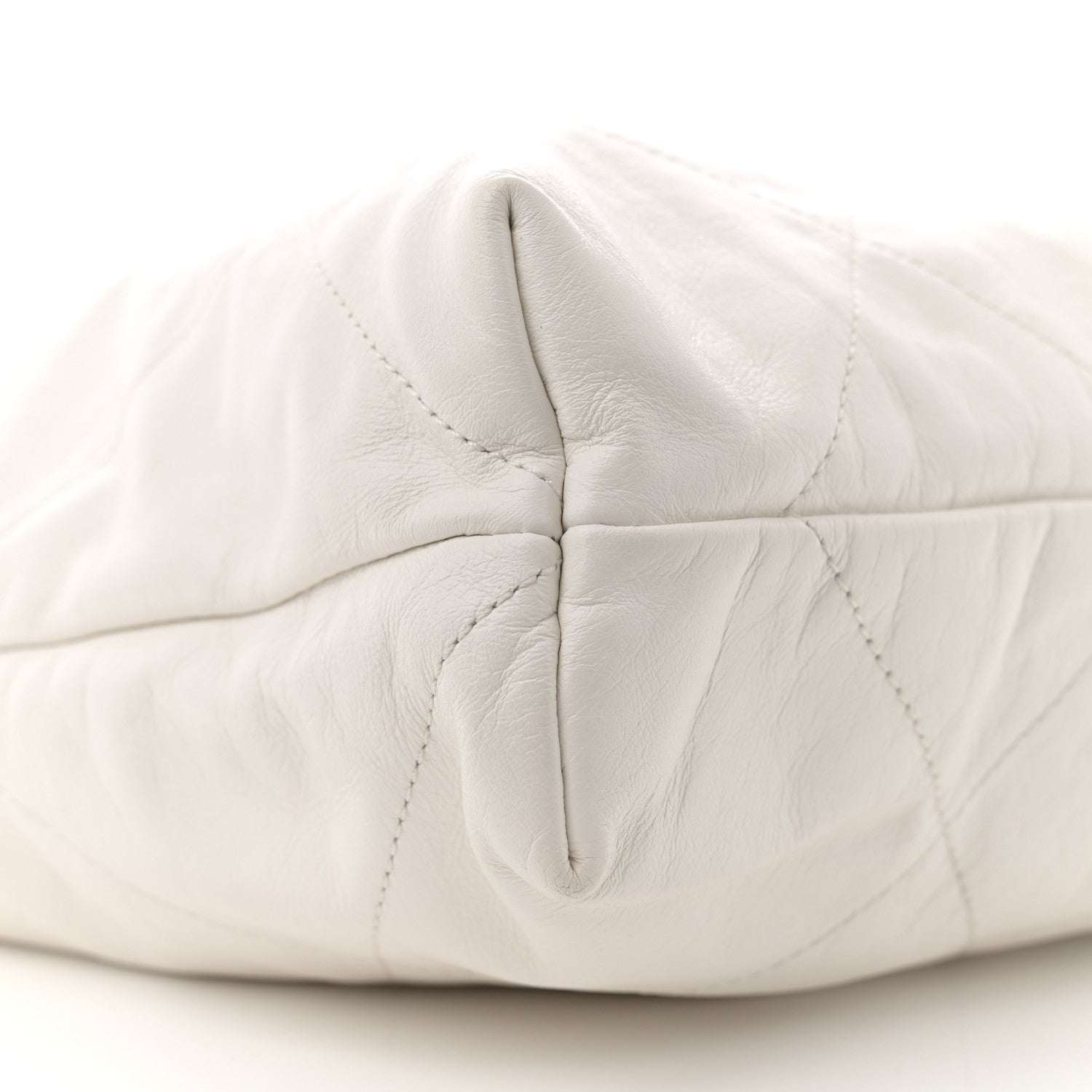 Chanel Shiny Calfskin Quilted Small Chanel 22  White 10 of 13