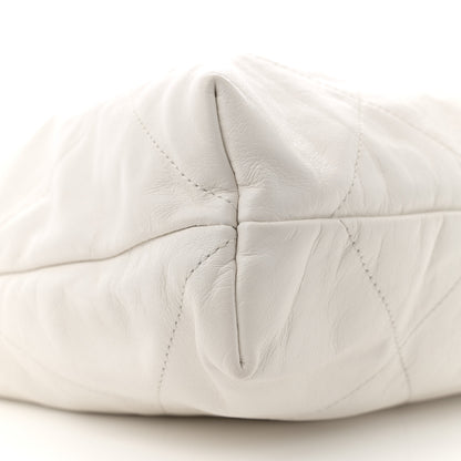 Chanel Shiny Calfskin Quilted Small Chanel 22  White 10 of 13