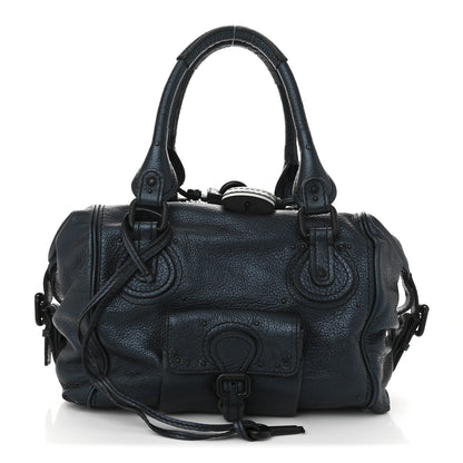 Chloe Calfskin Paddington Front Pocket Tote Bleu Nuit 1 of 10