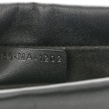 Christian Dior Lambskin Cannage Mini Top Handle Drawstring Bag Black 7 of 10