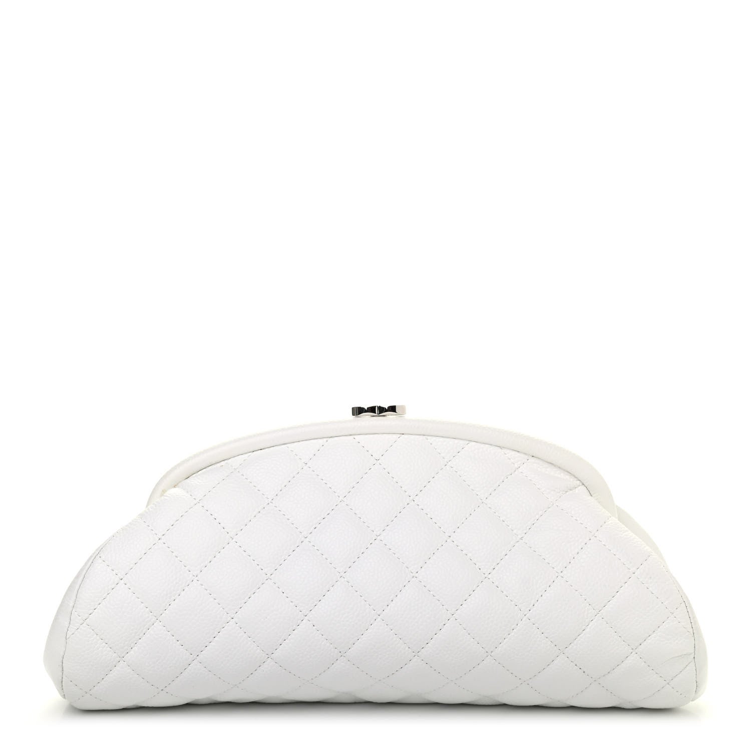 Chanel Caviar Quilted Timeless Clutch White 1 of 4