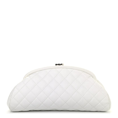 Chanel Caviar Quilted Timeless Clutch White 1 of 4
