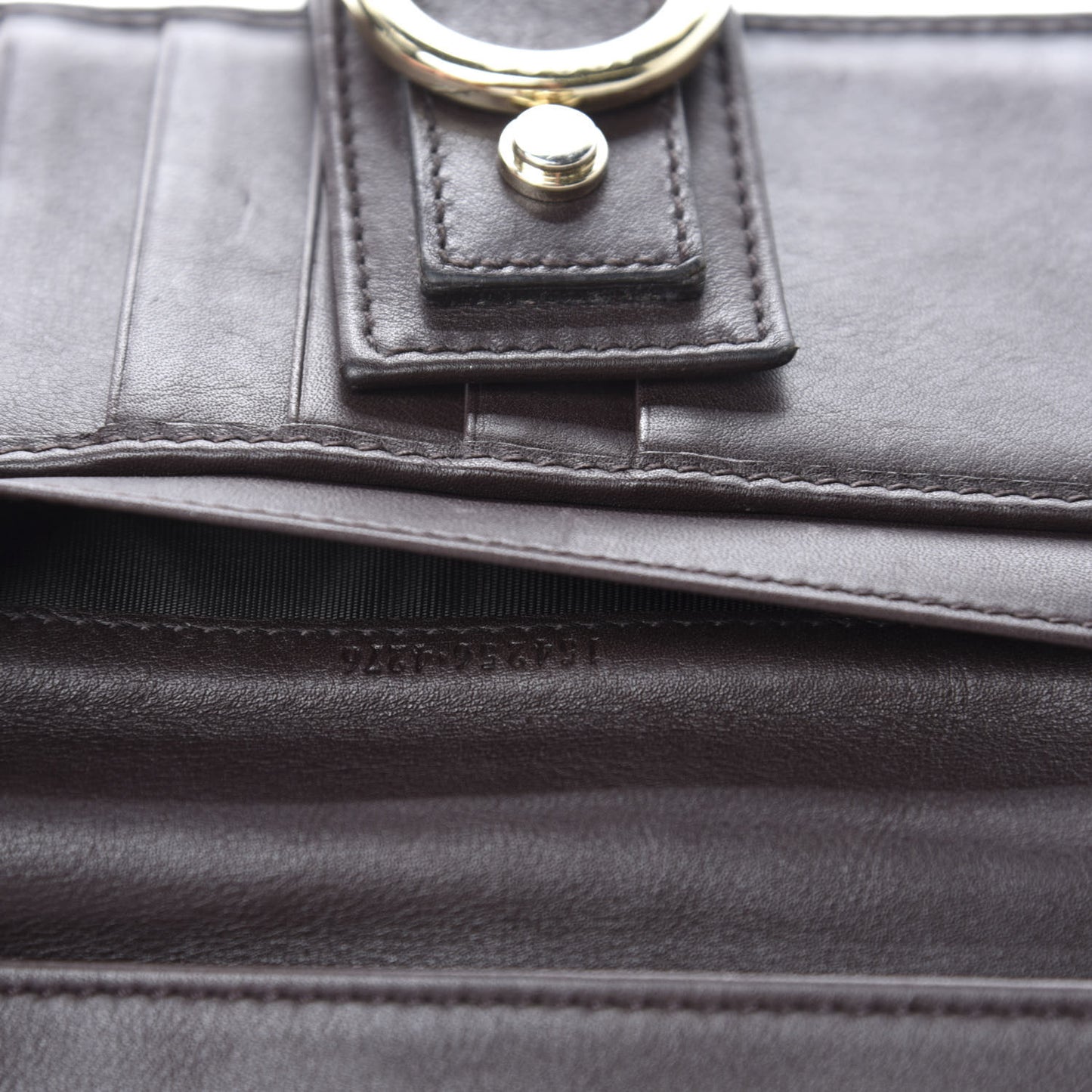 Guccissima Abbey Continental Wallet Chocolate
